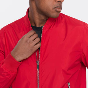 Chaqueta Bomber para hombre más vendida, hecha a medida con material transpirable, manga larga y cuello alto, precio - Product Image 5