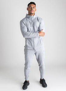 Chándal personalizado XL para hombre, de alta calidad, respetuoso con el medio ambiente, de algodón, poliéster, Polar, transpirable, de secado rápido, para invierno, gimnasio, logotipo OEM de talla grande - Product Image 5