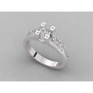 Anillo Solitario de Oro de 10K para Mujer con Diamante Cultivado en Laboratorio - Product Image 1