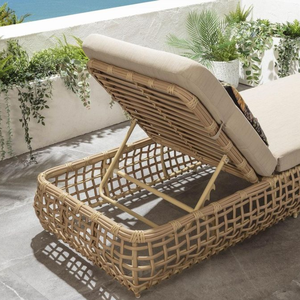 Coussin design moderne avec logo personnalisé pour chaise longue Teslin coussin à dossier solide pliable pour la relaxation en plein air manuel de 3 ans de garantie pour - Product Image 5