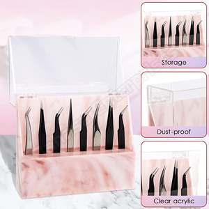 Support de rangement pour pinces à cils à 8 trous, couleur personnalisée, en acrylique, support pour pinces à cils, étagère pour outils de beauté - Product Image 3