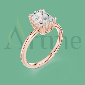 Bague Femme Or 10K Option Gravée Personnalisée Cadeau Romantique - Product Image 1