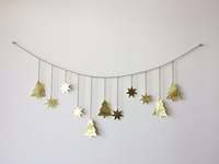 Design Unique de qualité supérieure, étoiles faites à la main et arbre de noël, suspension murale cosmique à bas prix