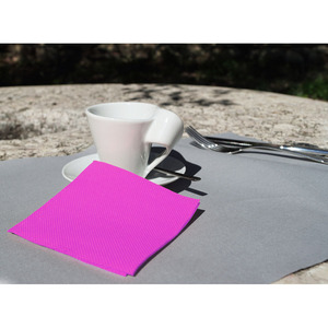 Serviettes Microdot Fuchsia 20x20cm 100 pièces 24 paquets B2B - Product Image 1