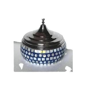 Casseroles en bois de luxe de style arabe en gros Hotpot fait à la main avec des prix bon marché Hotpot en métal inclus rond - Product Image 5