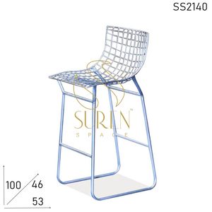 Commercial Handmade Indian Designer Iron Fabric Seat <b>Bar</b> <b>Chair</b> Unique Style Restaurant and Pub Dining <b>Chair</b> - Product Image 3