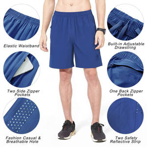 Vente en gros de shorts de sport en maille respirante de haute qualité avec poches taille élastique shorts de confort pour hommes de grande taille - Product Image 3