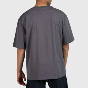 เสื้อยืดออกกำลังกายแห้งเร็ว แขนครึ่งตัว แบบเรียบ สำหรับผู้ชาย รับผลิตตามแบบ OEM พร้อมสกรีนโลโก้ - Product Image 3