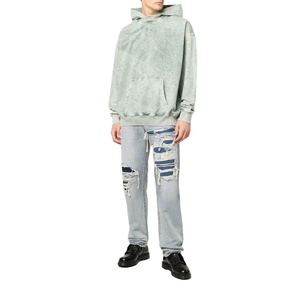 Sweat à capuche streetwear hip-hop délavé à l'acide avec logo personnalisé pour garçons – Meilleure vente, respirant, séchage rapide – Sweat à capuche pour hommes délavé à l'acide MADE BY BS 2026 - Product Image 1