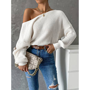 Suéter Holgado de Lana Merino con Trenzas Abiertas para Mujer, Estilo Casual para Otoño e Invierno - Product Image 5