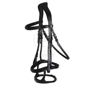 Bride de cheval en cuir de Dressage d'approvisionnement direct d'usine avec bride de cheval en cuir de couleur et de taille fabriquée par le Pakistan - Product Image 1