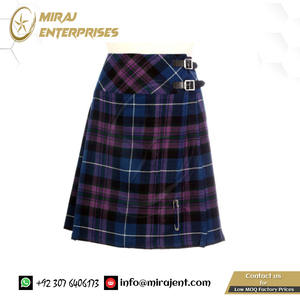 Jupes traditionnelles à franges burlesque vente en gros de haute qualité pour femmes kilt écossais robe traditionnelle des hauts plateaux kilts kilts tartan - Product Image 2