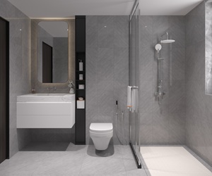 Échantillon gratuit du Vietnam Carreaux de porcelaine émaillés mats 600x600 & 800x800 Carreaux de sol en porcelaine brique réfractaire aspect pierre moderne gris clair - Product Image 1