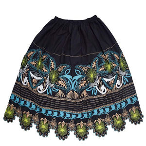 Micronesia vestido de baile estilo 100% algodón Floral bordado de talla grande verano último estilo Preppy falda Polinesia hecha a mano para mujer - Product Image 1