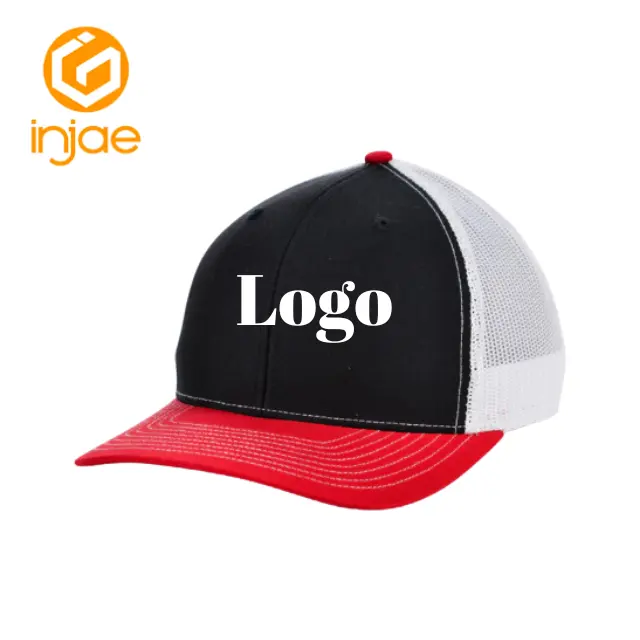 Boné masculino Richardson Gorras bonés de borda curva de algodão e poliéster Richardson 112 tricolor personalizado por atacado