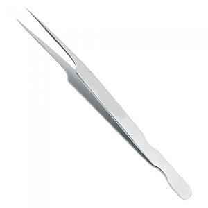 Pince à épiler antistatique en gros Extensions de cils Pointe coudée Finition Dall Pince à cils de salon de beauté - Product Image 2