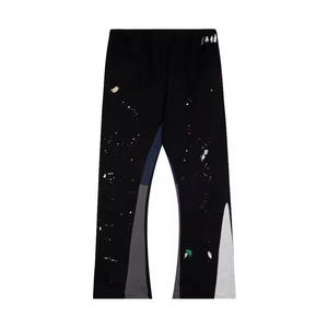 Pantalones de chándal acampanados de alta calidad para hombre, pantalones de chándal apilados con cintura elástica, diseño de galería informal, transpirable, Invierno - Product Image 3