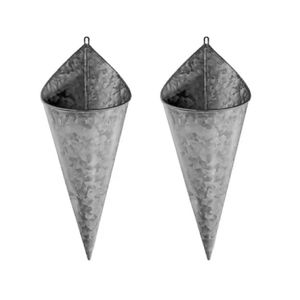 Design élégant ensemble de 3 plantes conteneur galvanisé jardinière pour la maison salon décor plantes Pot accessoires pour la maison fournitures - Product Image 2