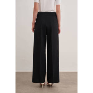 Pantalon palazzo évasé taille haute pour femme, infroissable, respirant, décontracté - Product Image 6