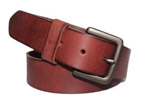 Vente en gros de ceinture en cuir véritable de peau de vache de style décontracté original avec boucle en alliage brossé personnalisable - Product Image 3