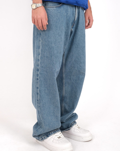 Pantalon jean ample en coton denim de haute qualité personnalisé jean cargo baggy pour hommes jean large pour hommes - Product Image 3