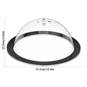 Vitrine en acrylique Artfulcosmos, dôme transparent de 31,5 cm, abri pour animaux de compagnie, utilisation en extérieur - Product Image 1