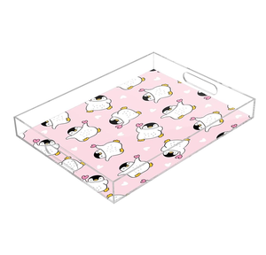 Plateau acrylique plateau de rangement de meubles d'hôtel prix le plus bas organisateur de bar de salle de bain plateau de service prix supérieur - Product Image 4