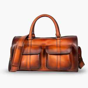 2023ไฮสตรีทสินค้าใหม่กระเป๋าทรงดัฟเฟิลหนังใส่ของได้ตามต้องการโลโก้ได้ตามต้องการ - Product Image 6