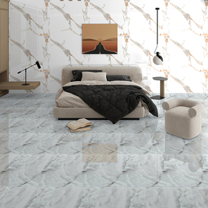 กระเบื้องหินขัดเงาหินอ่อนสีขาวขนาด60x120ซม. แผ่นพอร์ซเลนทนทานต่อการสึกหรอสำหรับกระเบื้องผนังและพื้น - Product Image 6