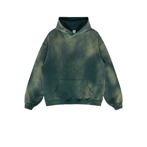 Vente en gros de streetwear de haute qualité sweat à capuche en tricot personnalisé pour l'hiver sweat à capuche en tricot tie-dye pour hommes vêtements d'entraînement pulls à capuche - Product Image 2