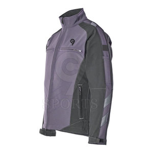 แจ็คเก็ตผ้านิ่มสำหรับผู้ชายเสื้อแจ็กเก็ตกันหนาวคอตั้งดีไซน์แบบกำหนดเอง - Product Image 2