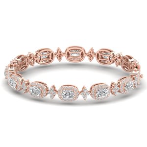 REYES Venta caliente 14K oro sólido GRA certificado Moissanite tenis pulsera lujo aniversario regalo joyería fina para mujeres - Product Image 1