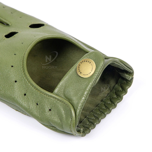 Gants de conduite en cuir personnalisés avec manchette élastique Protection des mains Équipement de travail de sécurité - Product Image 6