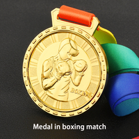 Prix de gros usine, sans MOQ, médailles de boxe, médailles de récompense 3D, médailles vierges pour compétitions sportives (Taekwondo, lutte)