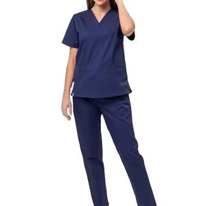 True Fit Medical Scrub Pants Última venta al por mayor de alta calidad de tela duradera hecha a medida para trabajadores de la salud - Product Image 4