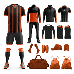 Disponible en colores personalizados Kit de fútbol con uniforme Conjunto Mochila Gorra Chándal Calcetines Jersey y chaquetas - Product Image 3