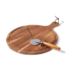 Direct Factory Price Customizable Serving Tray Wooden <b>Pizza</b> Tray with Iron <b>Peel</b> for Kitchen Hotel & Restaurant - Product Image 5