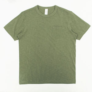 เสื้อยืดคอตตอน 100% แบบเรียบ ไม่มีลาย พิมพ์ลายตามสั่ง OEM ผลิตภัณฑ์พร้อมส่ง ทรงหลวม ไม่เป็นขุย แขนสั้น คอกลม สำหรับผู้ชาย - Product Image 5