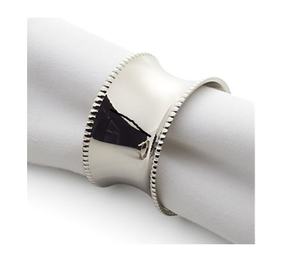 Nuevo servilletero decorativo de Metal con cuentas plateadas, servilletero de mesa, cena, fiesta, boda, decoración, servilletero plateado - Product Image 1