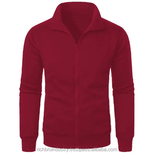 Sweat-shirts à capuche pour hommes 350GSM avec fermeture éclair, logo personnalisé de haute qualité, sweat-shirts vierges pour hommes, 100% coton molletonné, prix de gros pour hommes - Product Image 6