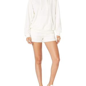 Sudadera con cremallera de algodón de gran tamaño para mujer con manga larga estilo Jersey Crop Top diseño logotipo personalizado envío rápido OEM - Product Image 5