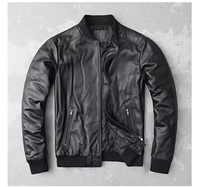 Vestes pour hommes manteau classique en cuir véritable pour homme veste en peau de mouton top pistolet grande taille tenue quotidienne décontractée en cuir véritable