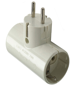 Dual bipolar <b>adapter</b> with TTL 250V 16A (Famatel 1302) - Product Image 1