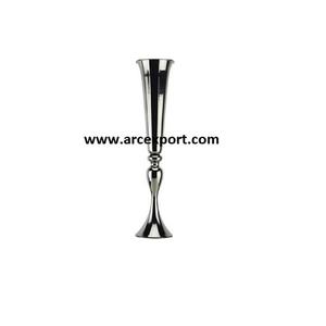 แจกันดอกไม้ประดับโต๊ะสีเงินเงางามแจกันดอกไม้ทำจากวัสดุโลหะแจกันดอกไม้สำหรับงานแต่งงาน - Product Image 6