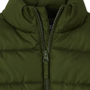 Veste matelassée d'hiver personnalisée pour hommes, bombardier en toile de haute qualité à col montant et à bulles, coupe-vent et imperméable, pour les sports de plein air - Product Image 5