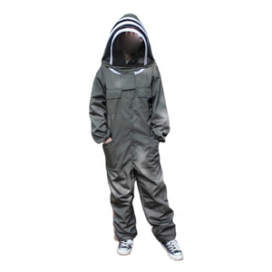 Costume d'abeille pour hommes femmes résistant aux piqûres polycoton costume d'apiculture gants et capuche ventilée corps complet tenue d'abeille apiculteurs - Product Image 5