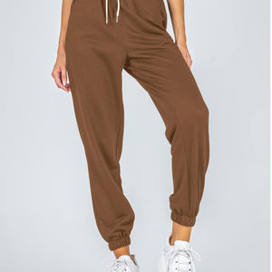 Pantalons de survêtement pour femmes à vendre en gros Pantalons de jogging basiques en polaire lourde de couleur personnalisée Pantalons pour femmes Service OEM - Product Image 2