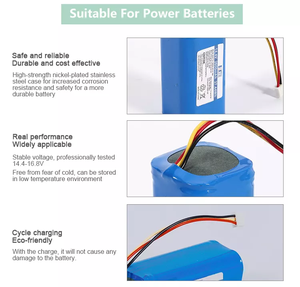 18650 4 s1p 14.8v 2600mAh 100% batteria agli ioni di litio personalizzata di alta qualità 18650 per aspirapolvere robot - Product Image 4