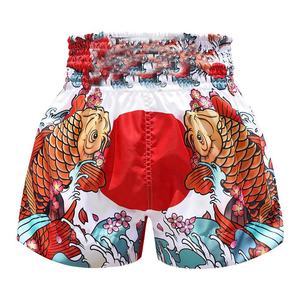 Venta superior Etiqueta privada Alta calidad Personalizado MMA Muai Thai Pantalones cortos Cintura elástica Sólido Casual Hombres y mujeres - Product Image 1
