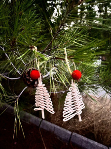 Figuritas de ángeles navideños de ratán festivo Venta al por mayor Bastón natural Decoración navideña hecha a mano Precio de exportación a granel - Product Image 3